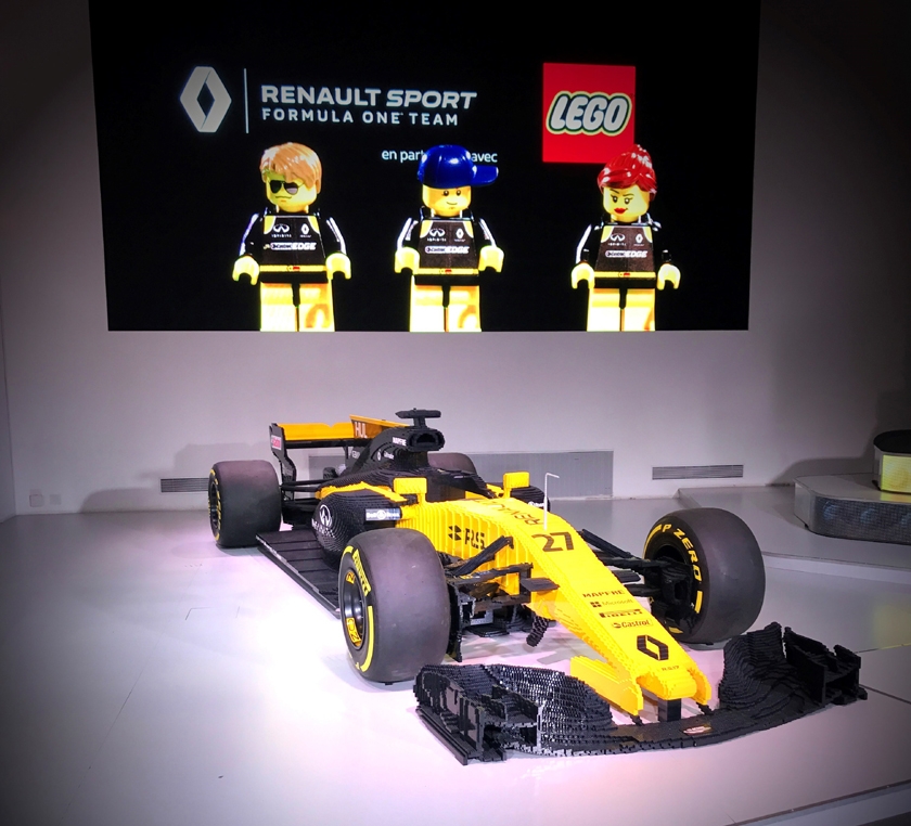 Rétromobile 2019 : Vente aux enchères de la Renault F1 R.S.17 tout en LEGO® et de la Renault e.dams Z.E.17 au profit d’UNICEF France