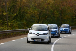The Renault ZOEs energise the Monte-Carlo eRally