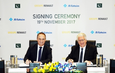 Groupe Renault and Al-Futtaim sign agreements to assemble and distribute Renault vehicles in Pakistan
