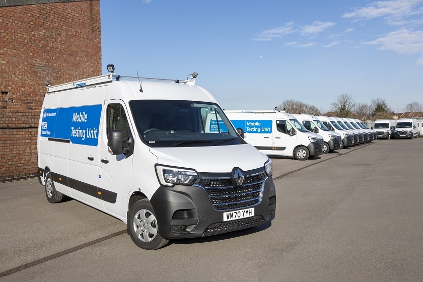 DHSC orders 500 Renault Masters for use as Covid Mobile Testing Units (MTUs)