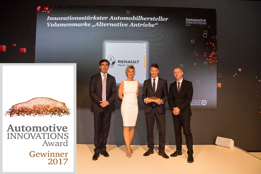 Renault erhält Automotive INNOVATIONS Award 2017