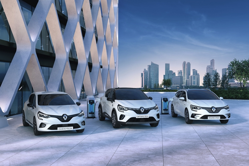 Effizientes Renault Triple: Hybridauftakt mit Clio E-TECH, Captur und Mégane E-TECH Plug-in
