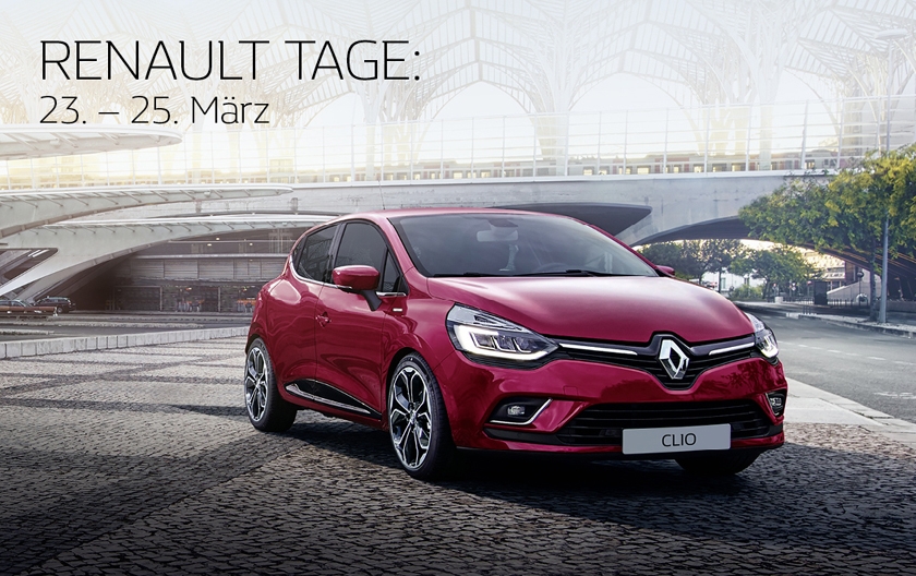 Renault Tage in der Schweiz vom 23. – 25. März 2017