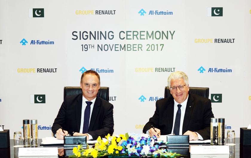 Le Groupe Renault et Al-Futtaim signent un contrat cadre pour l’assemblage et la distribution de véhicules Renault au Pakistan