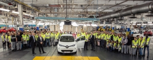 The 18 millionth car to roll off Flins production line is a ZOE