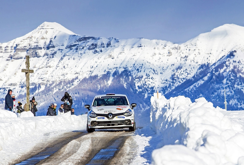 Rallye Monte-Carlo, 23.-26. Januar 2020: Ismaël Vuistiner – Florine Kummer mit dem Clio R3T an der « Monte »